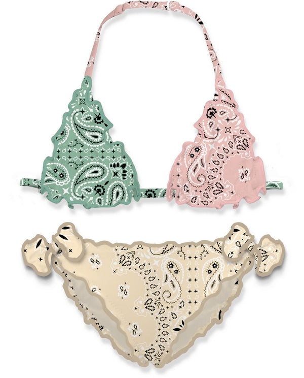 CRIS BANDANNA ROUND MULTI COL