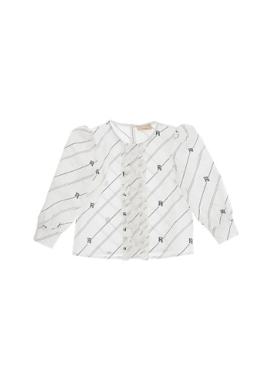 Camicia in Popeline con Monogramma