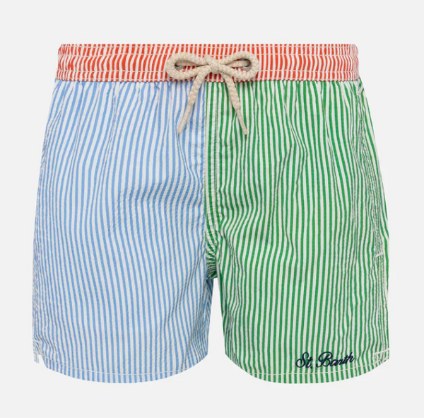 PATMOS JR  SEERSUCKER PATCH STRIPES