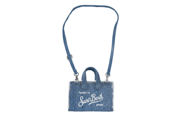 PHONE BAG DENIM DENIM EMB