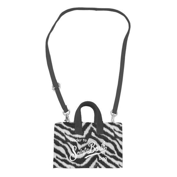 PHONE BAG FELT ZEBRA 00 EMB