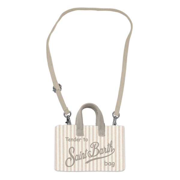 PHONE BAG LINEN STRIPES 1110 EMB