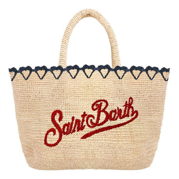 RAFFIA BEACH MID HEART BORDER 1041 EMB
